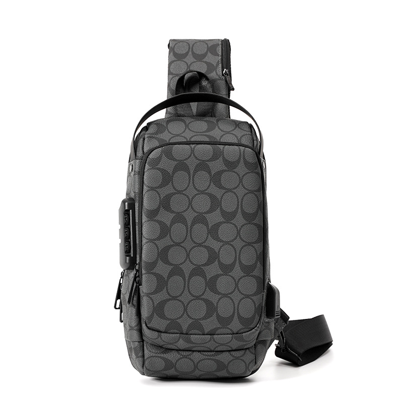Light Business Large Capacity Fashion Men's Multifunctional Portable Crossbody Bag