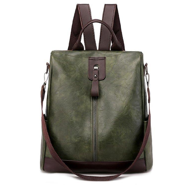Women's simple and versatile large-capacity backpack