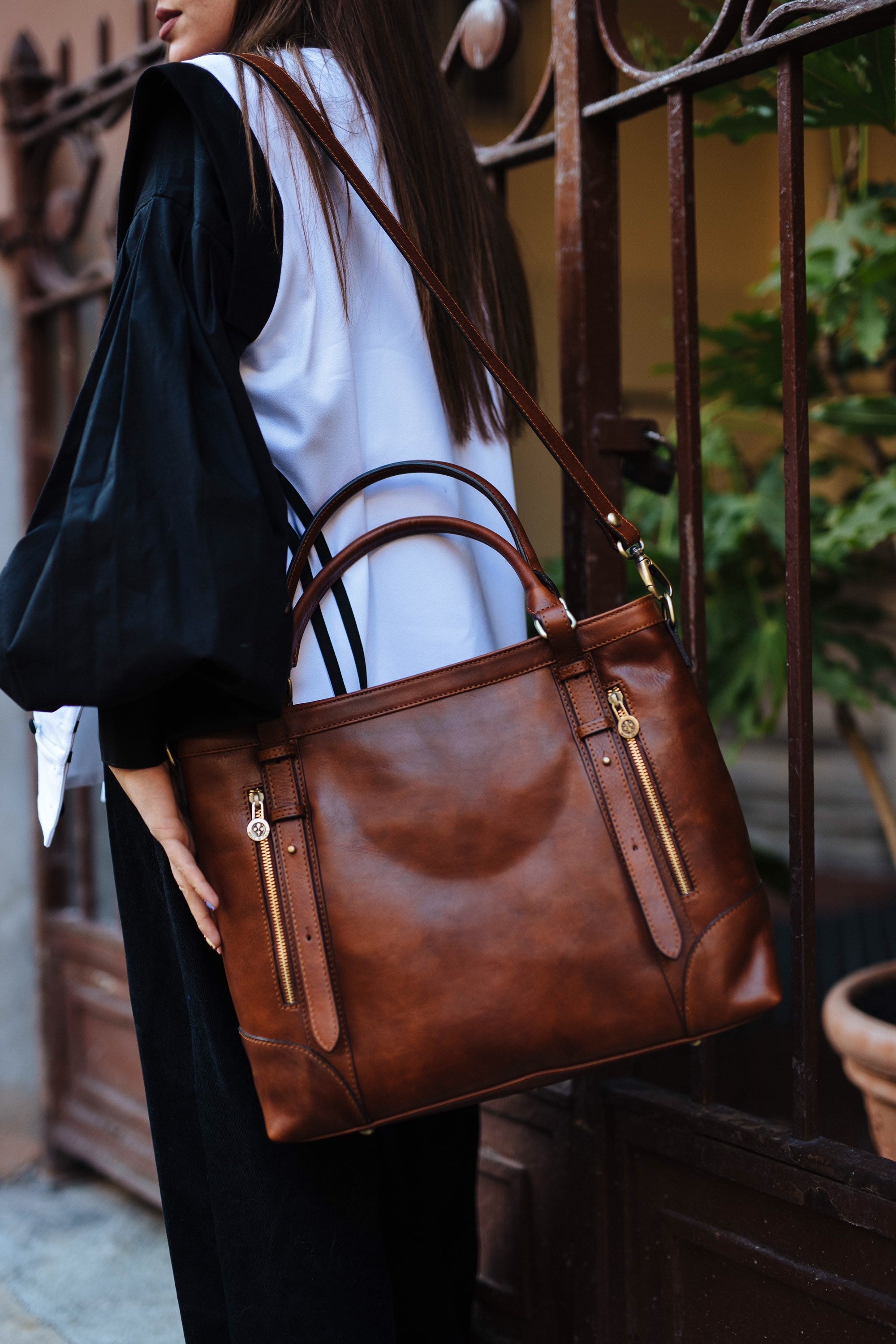 Handbag Elegant Woman Leather Bag