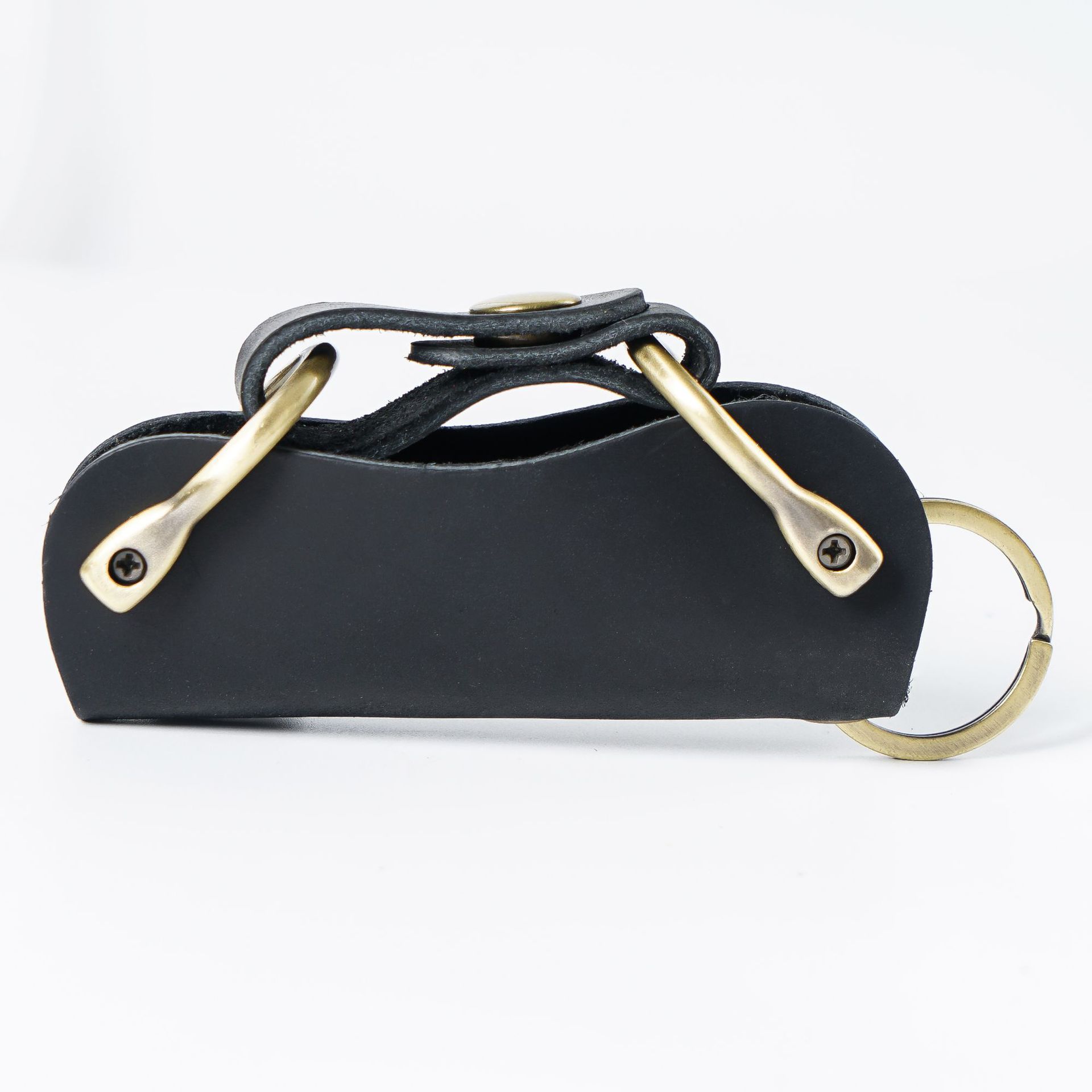 Handmade Creative Head Leather Key Bag