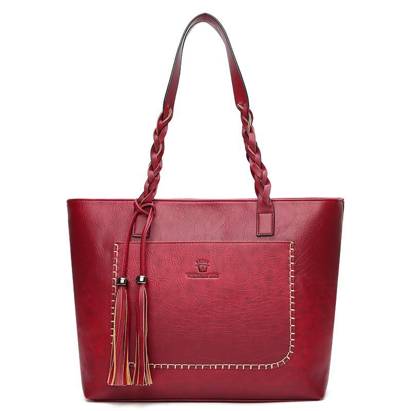 Simple personalized handbag large capacity shoulder bag